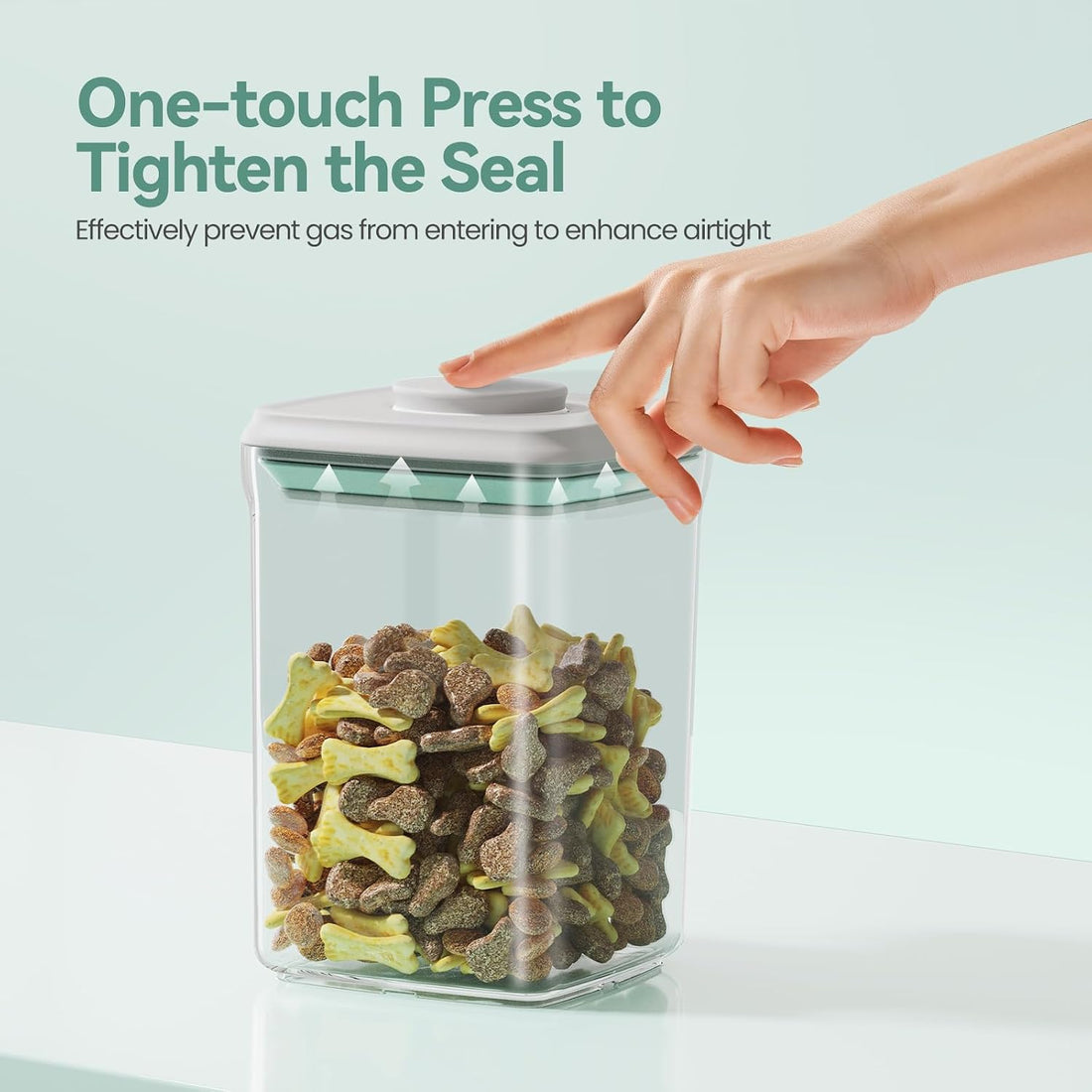 FAFAFLYER Dog-Cat POP Treat-Airtight jar-Container - 1.3 Qt/1.2 L