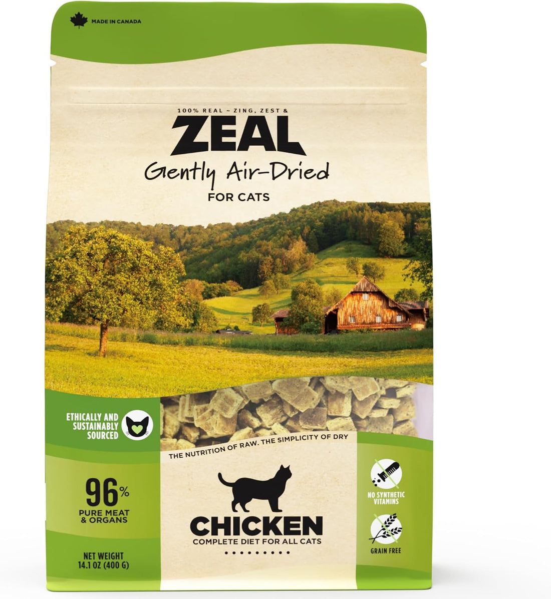 ZEAL Canada Air-Dried Cat Food Chicken Recipe - High Protein