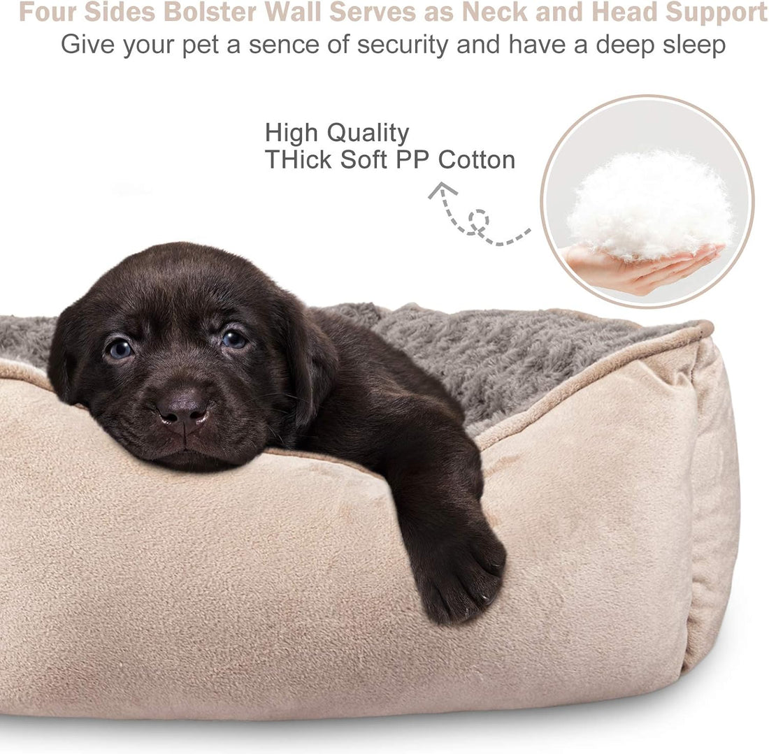 JOEJOY Rectangle Dog Bed for Large Medium Small Dogs
