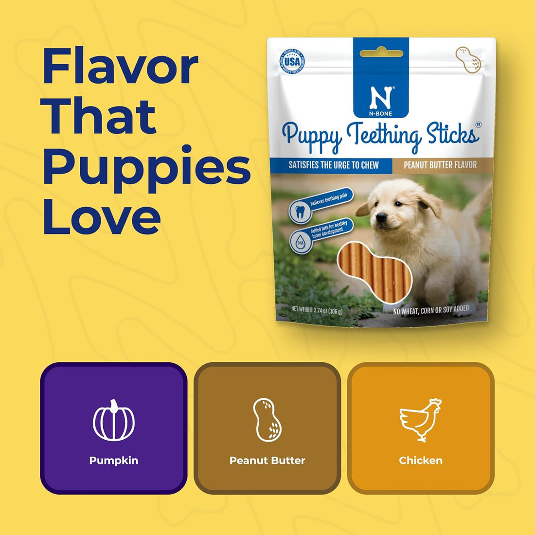 N-Bone Puppy Teething Sticks Variety Pack