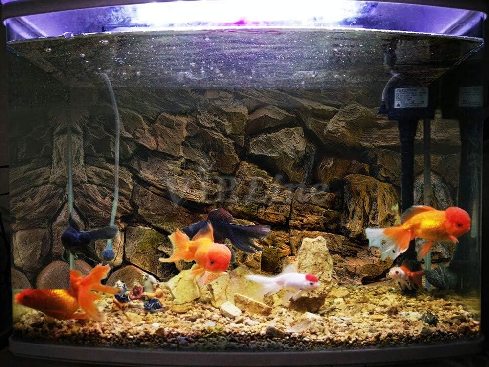 Rock Wall Aquarium Background Poster PVC Fish Tank Decor Landscape 24