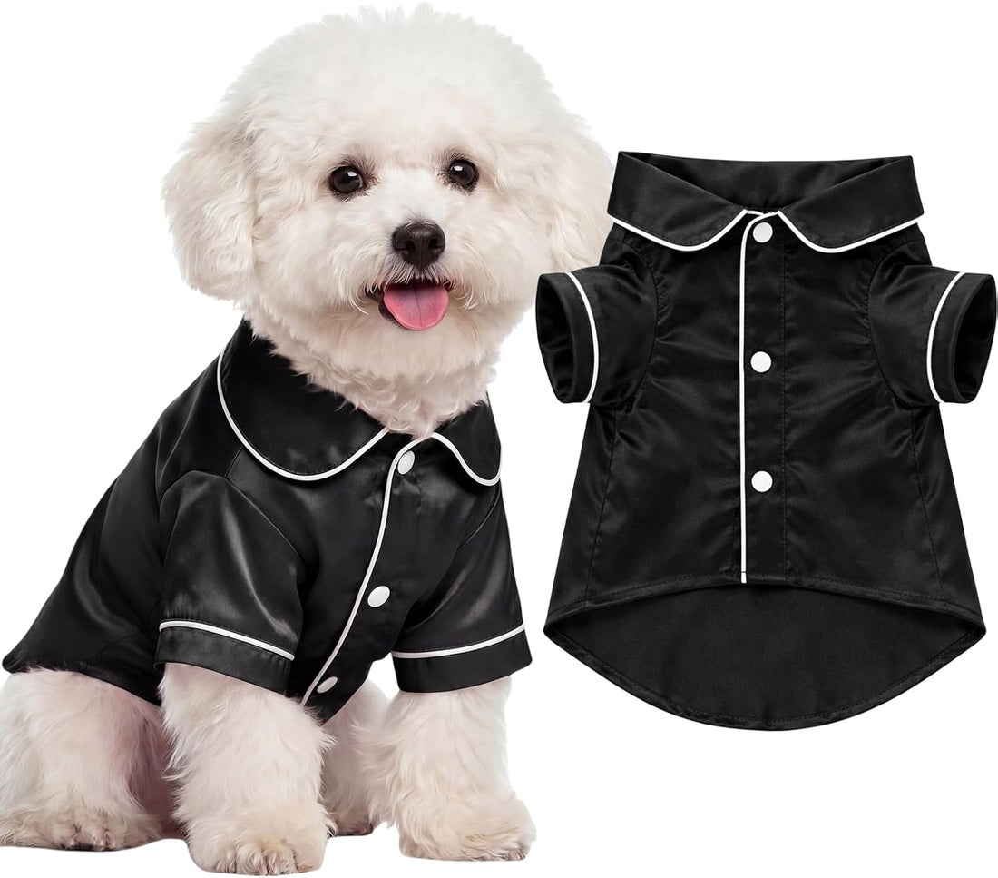 Dog Silk Pajamas Shirt Puppy Satin Pjs for Small Dog