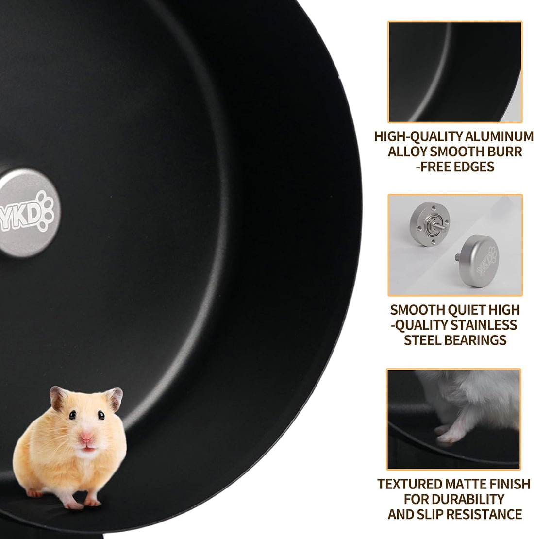 11.8" Aluminum Alloy Silent Hamster Exercise Wheel