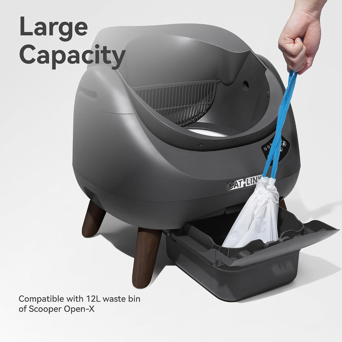 CATLINK 40 Pack Trash Bags for OPEN-X & SCOOPER ROBOT PRO