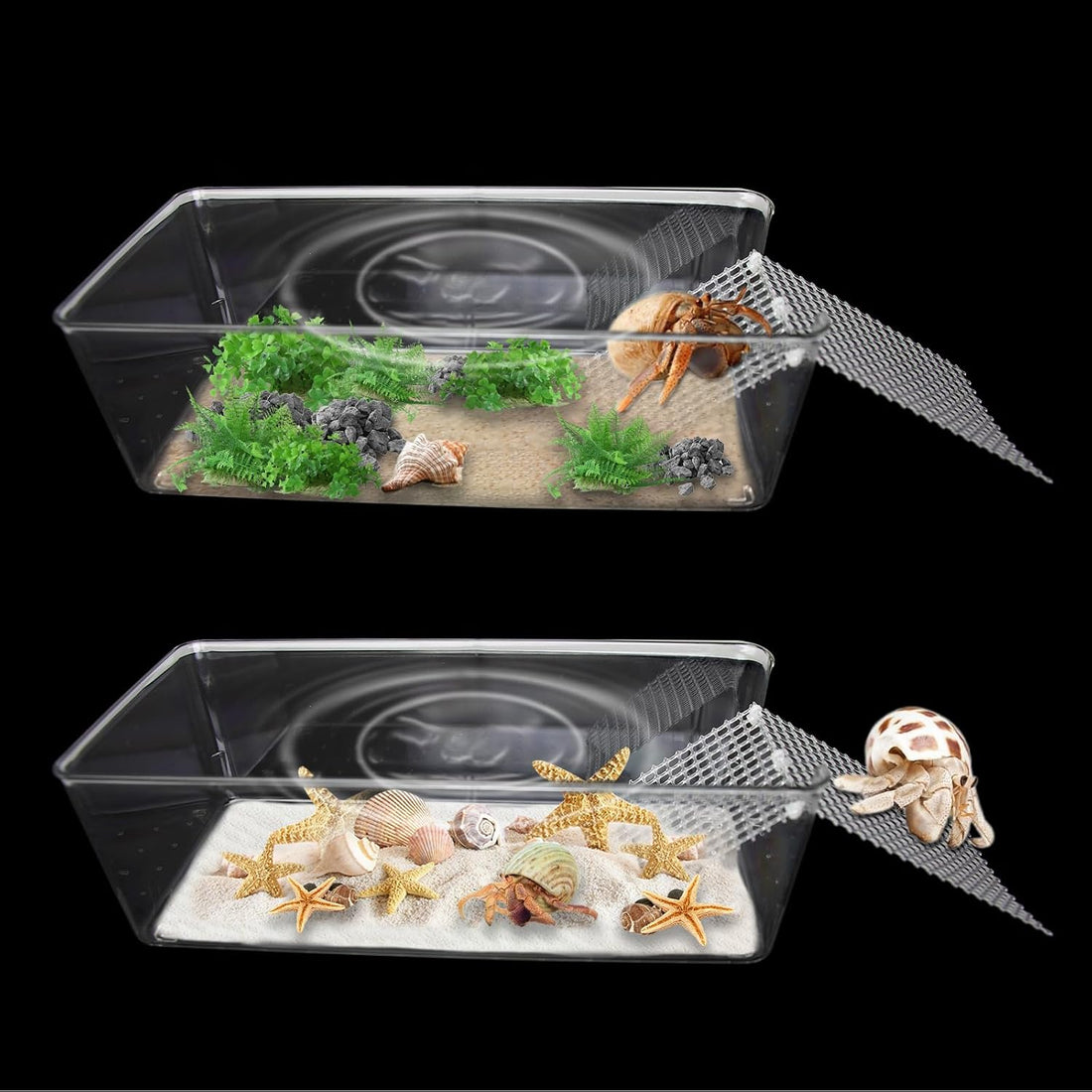2 Packs Hermit Crab Pool - Ideal Hermit Crab Tank Combination
