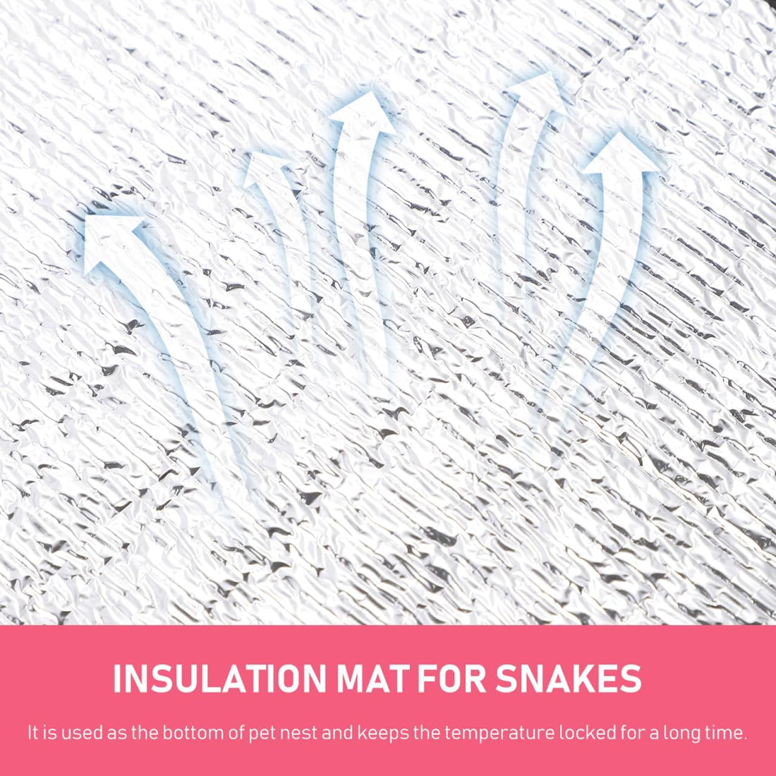 balacoo 2 Pcs Reflective Insulation Reptile Mat
