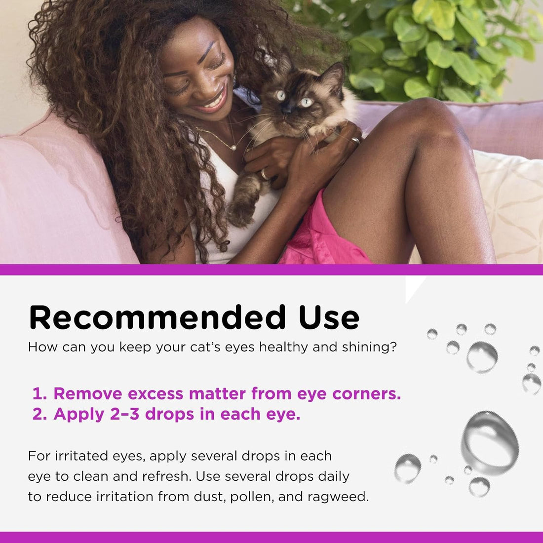 Nutri-Vet Cat Eye Rinse,Sterile Solution Gently Cleanses Eyes