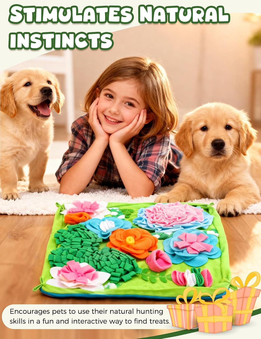 Qxsnuvvlg Snuffle Mat for Dogs