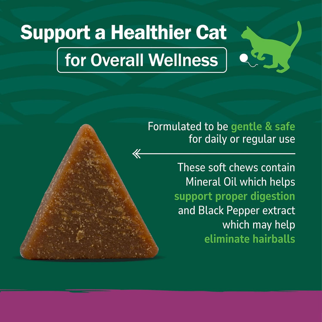 PetNC Hairball Soft Chews for Cats, Chicken & Cheese, 90 Count