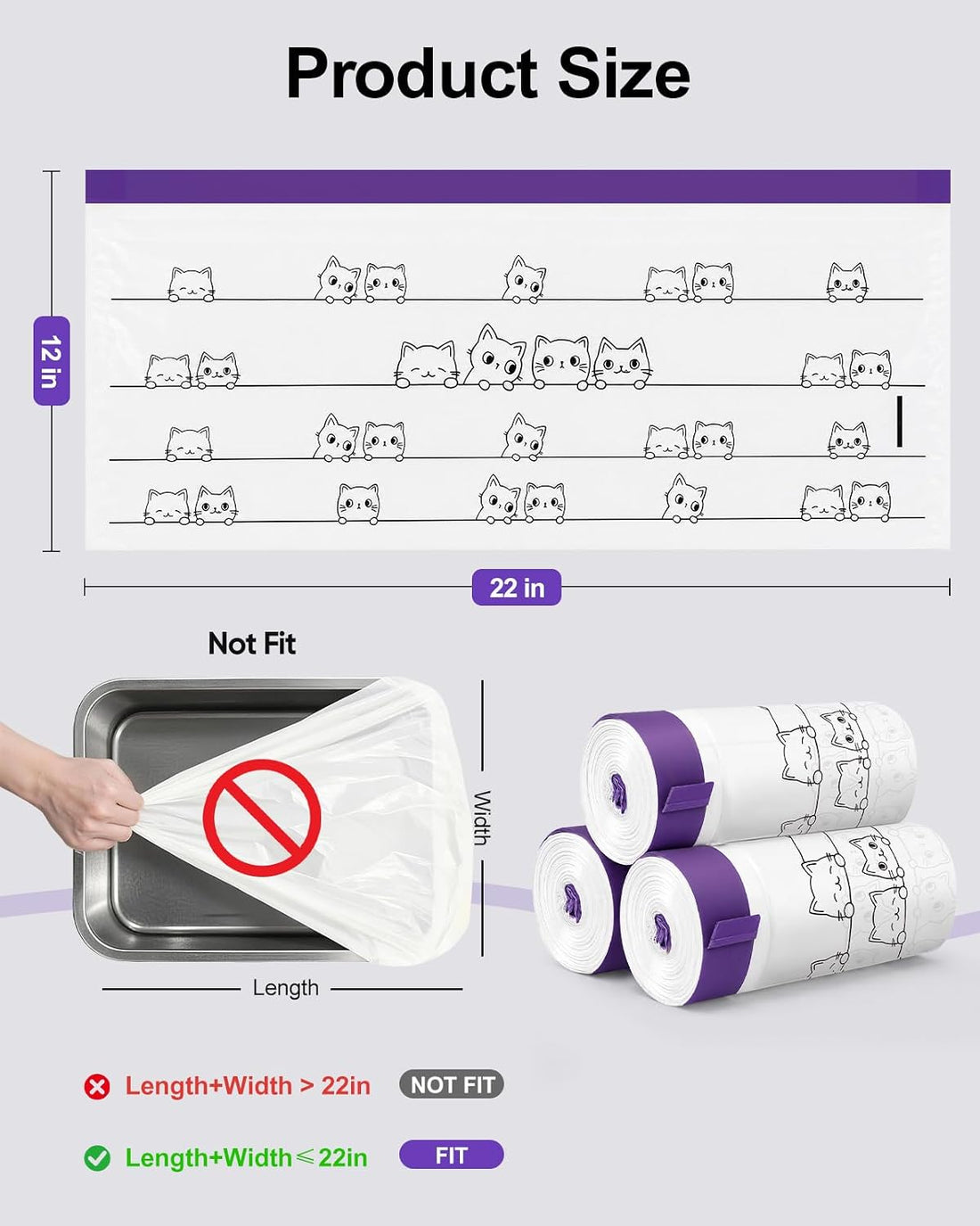 Automatic Cat Litter Box Liners for Petpivot 12( Not Fit As 11 )