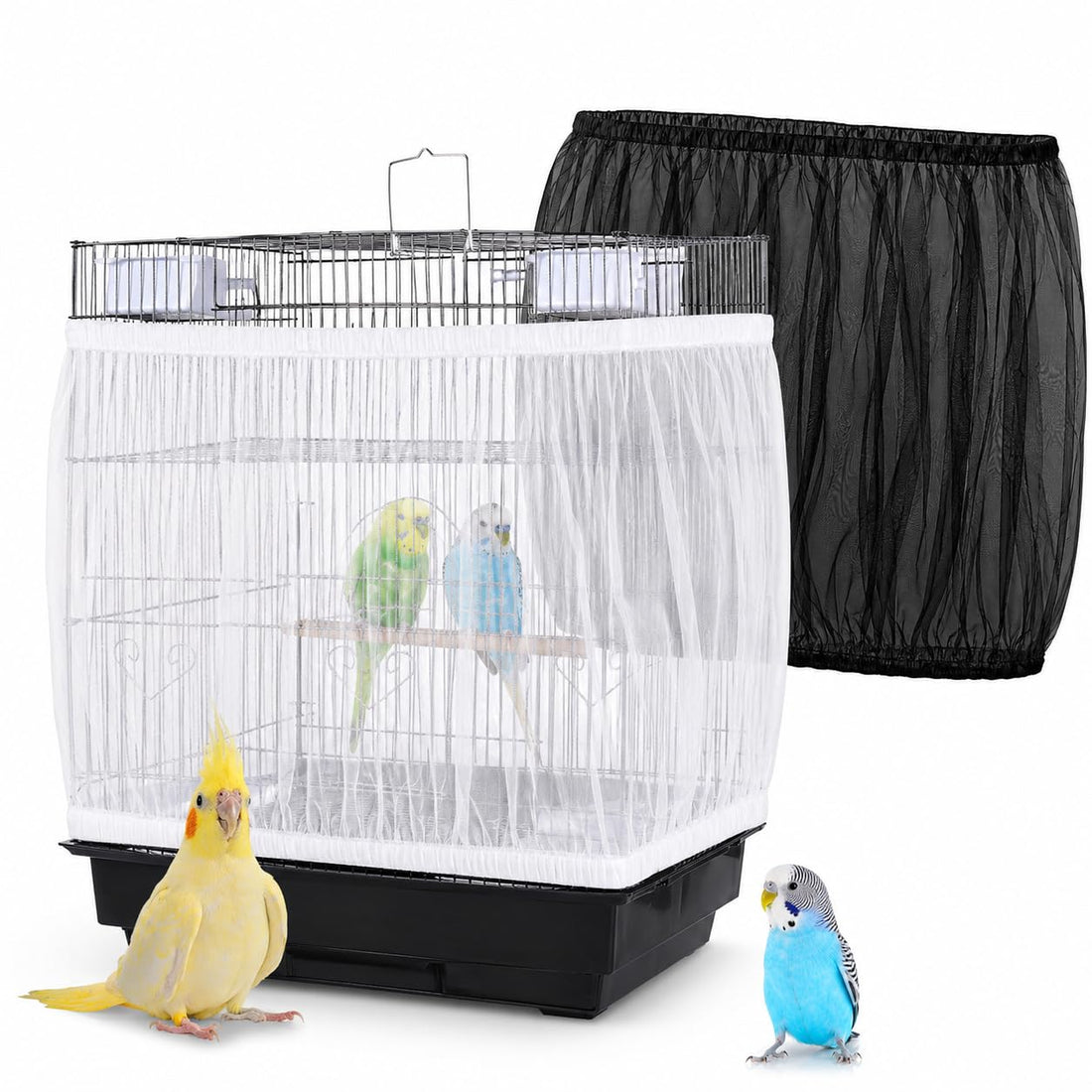 RAINFLOW 2 Pack Bird Cage Seed Catcher