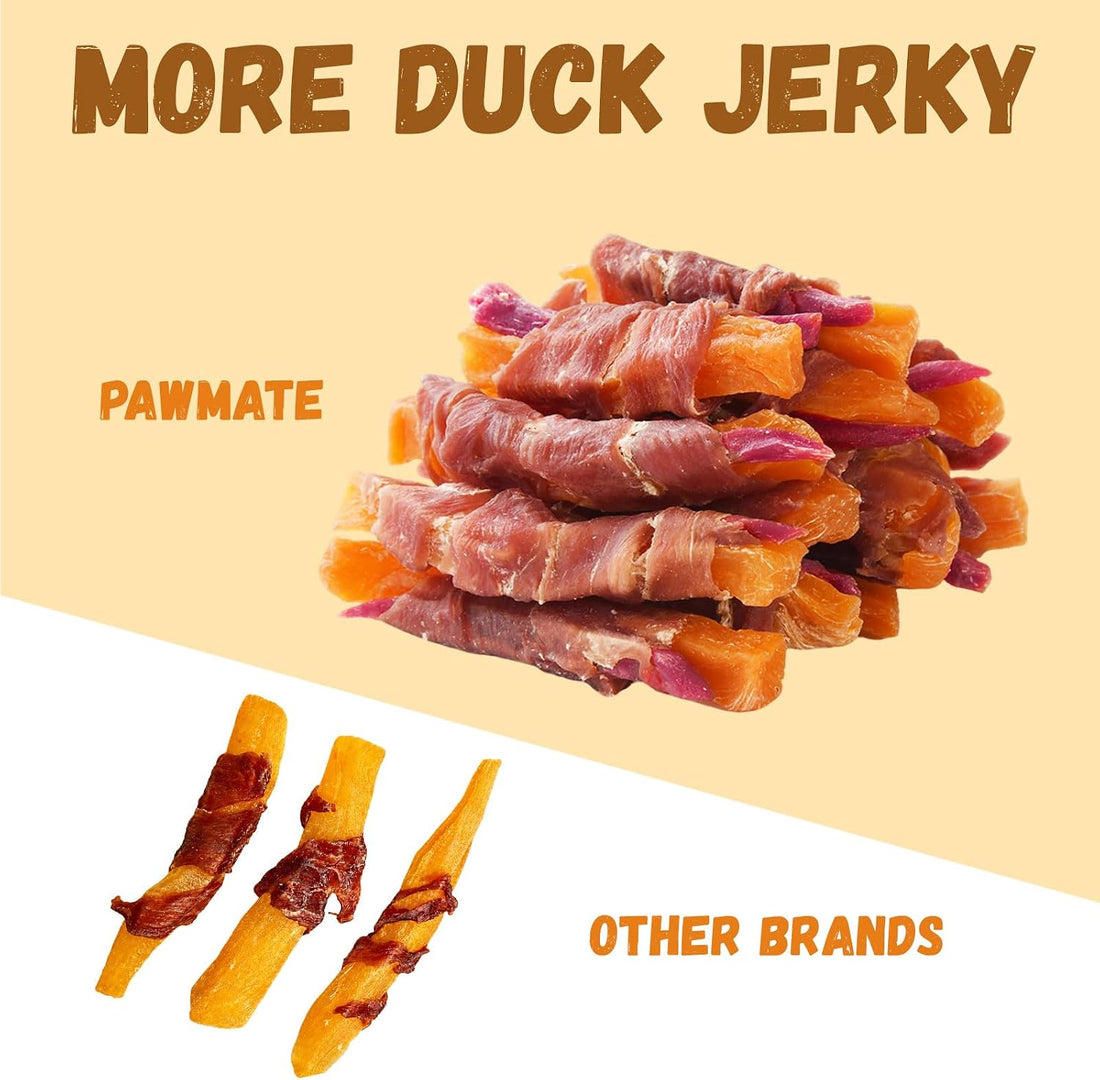 Pawmate Duck Double Purple Sweet Potato Wraps Dog Treats