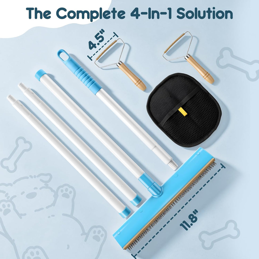 Hippih Carpet Rake for Pet Hair Removal Tool