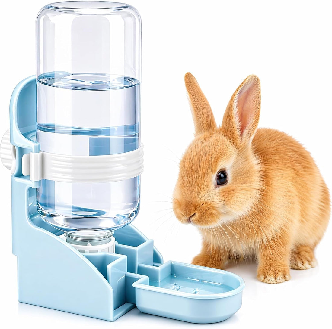 Rypet Rabbit Water Bottle No-Drip, Bunny Guinea Pig Water Dispenser