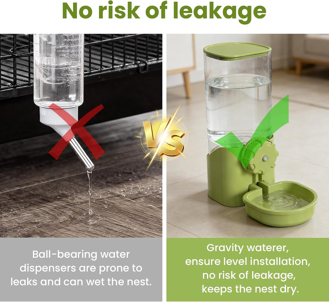 29oz Rabbit Water Bottle Dispenser for Cage, Bunny Water Bowl
