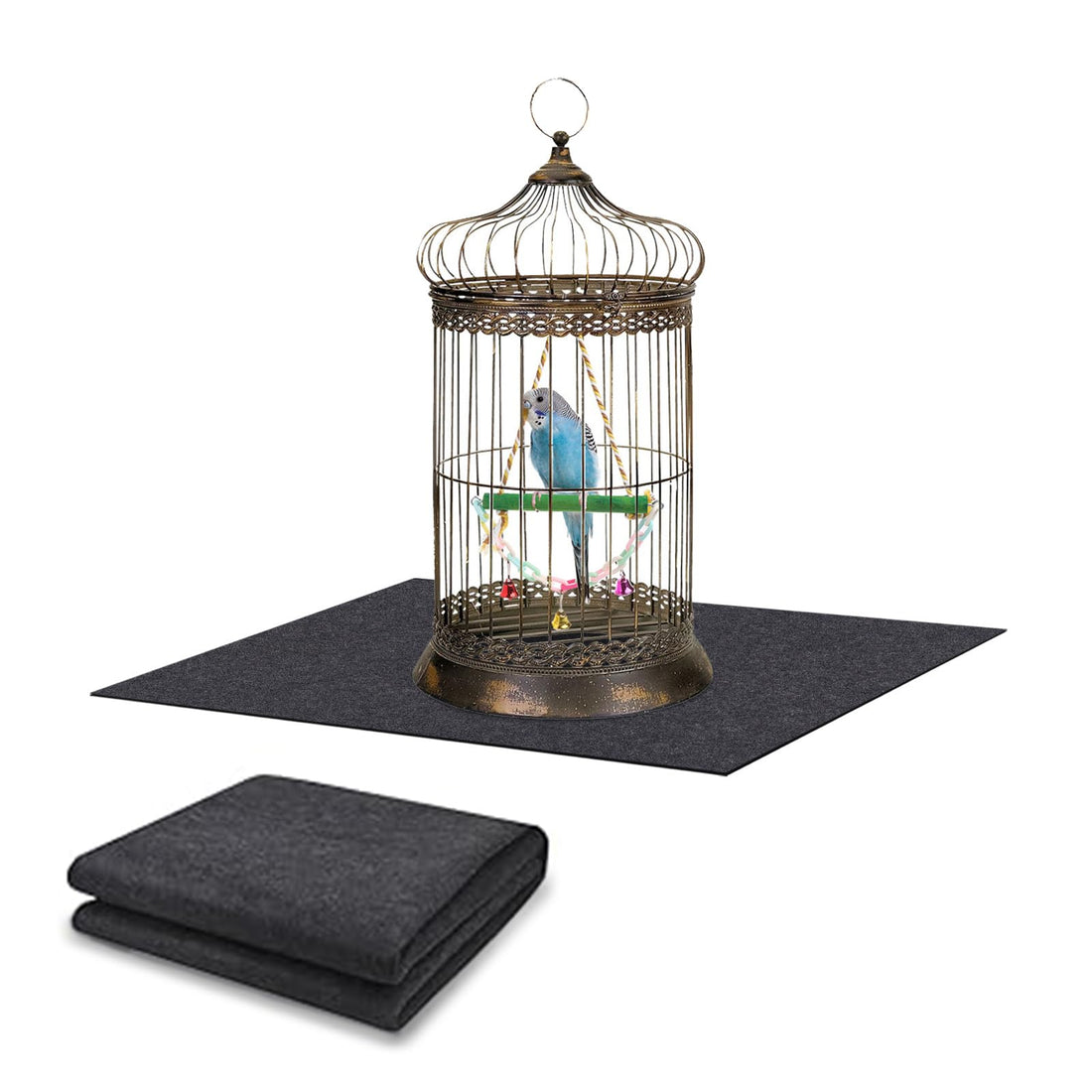Ylsamzgkj Large Bird Cage Mat, Under Pet Cage Mat
