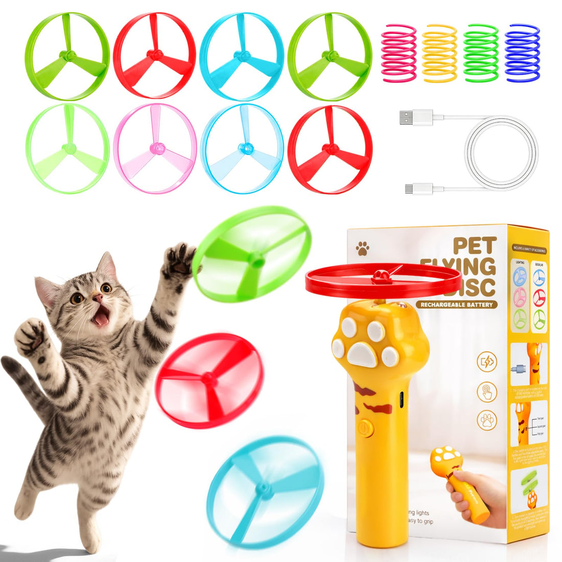 BABORUI Cat Toy Disc Launcher