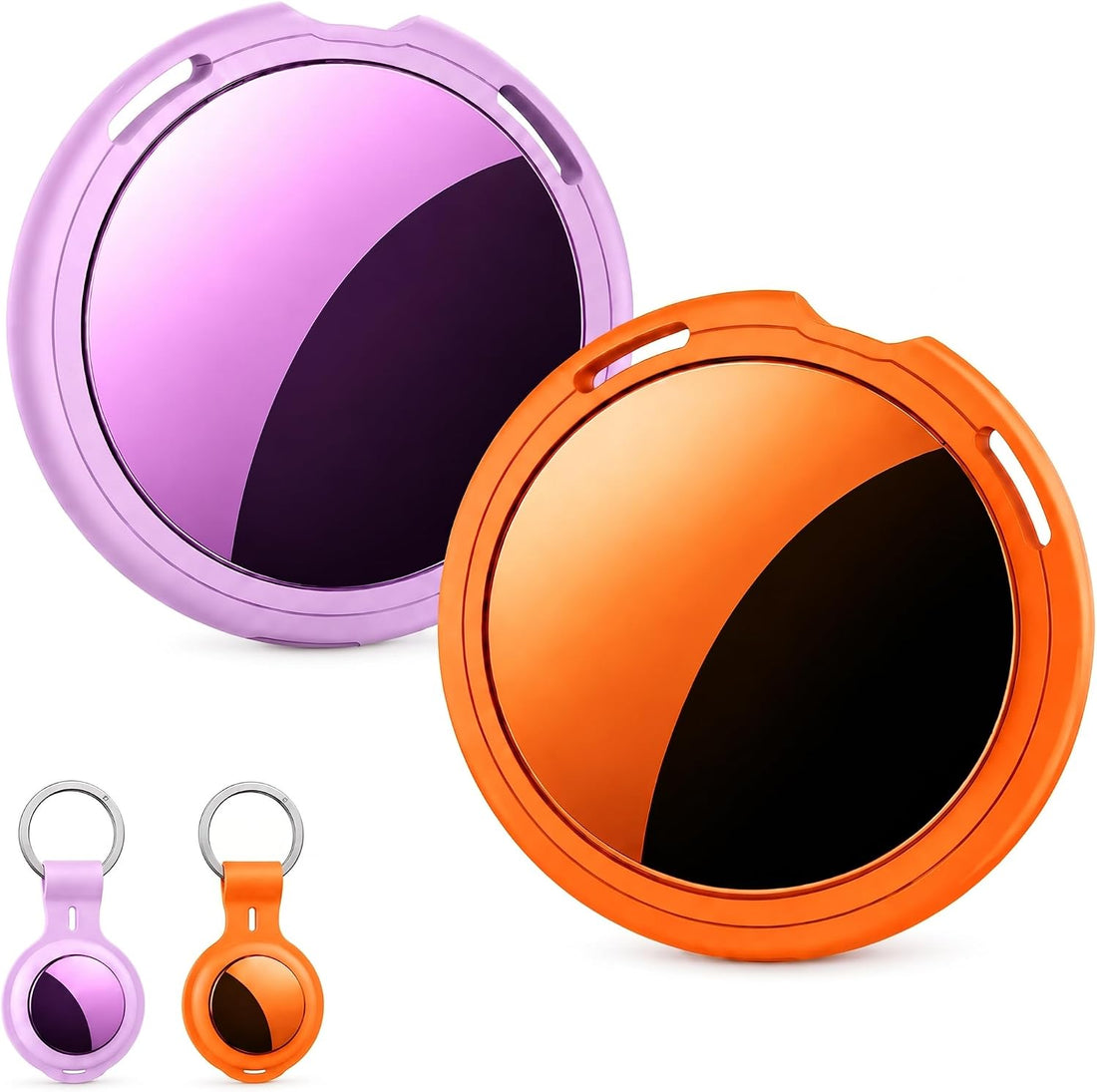 2 Pack Tracker Tags Finder Apple Find My MFi Certified Waterproof iOS