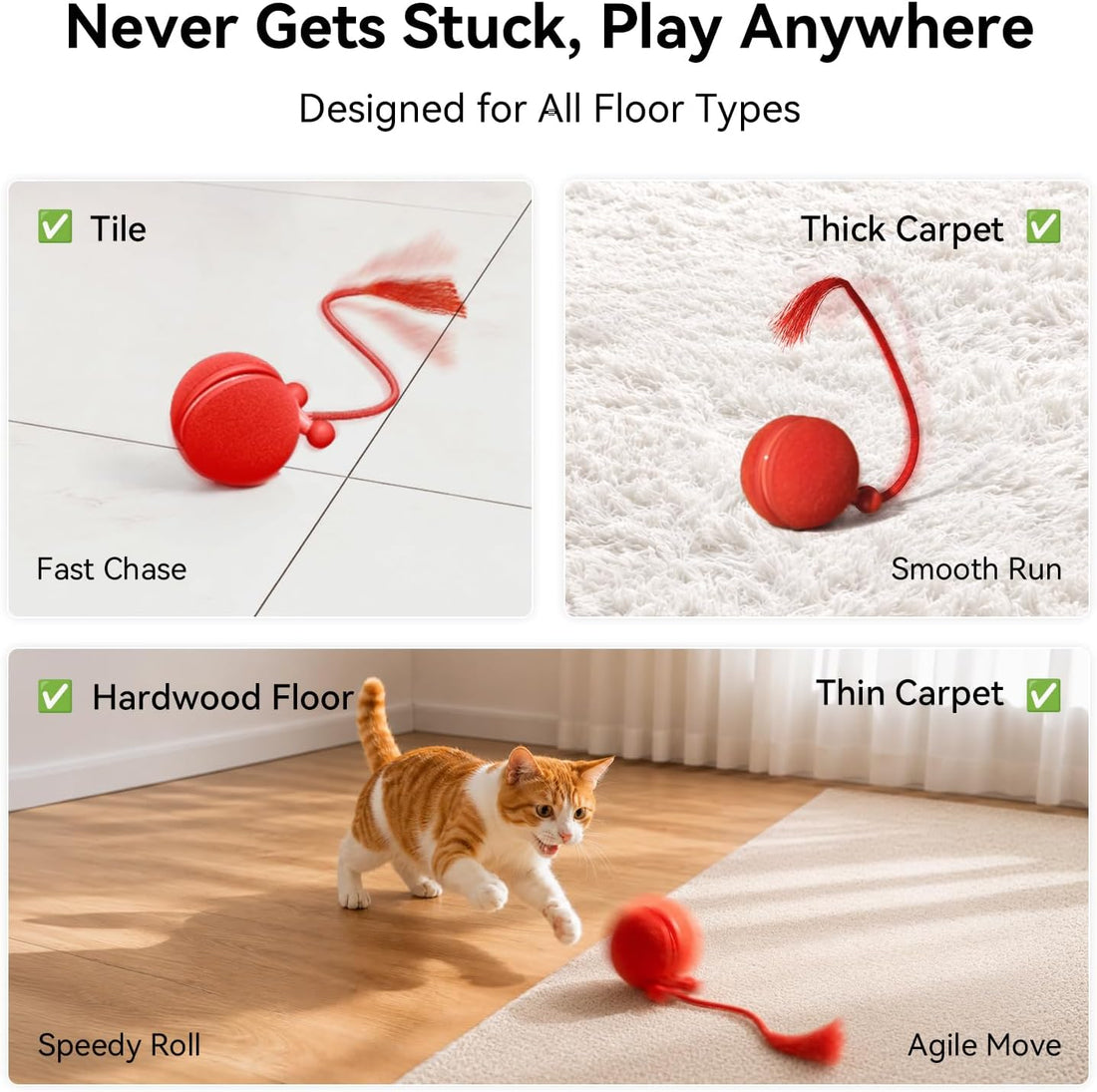 Cheerble Interactive Cat Toy Ball