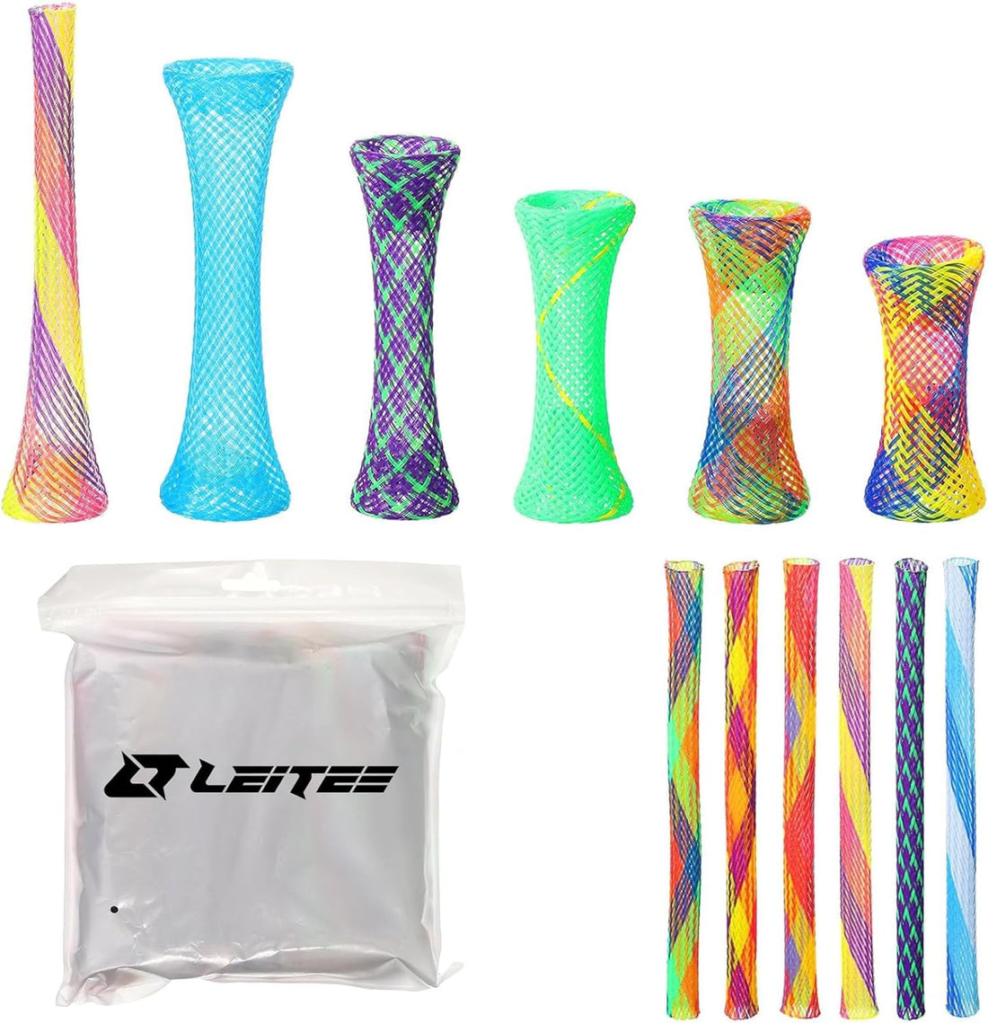 Leitee 60 Pcs Cat Spring Toys Kitten Tubes Indoor Interactive Chinese