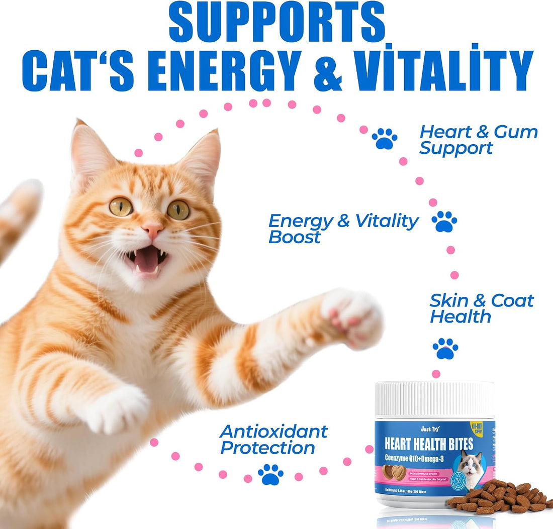Just Try Coenzyme Q10 coq10 Bites for Cats