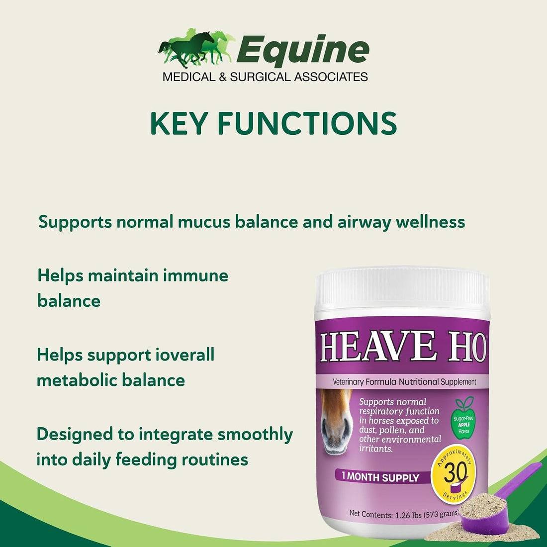 HEAVE HO Equine Respiratory & Immune Support Supplement