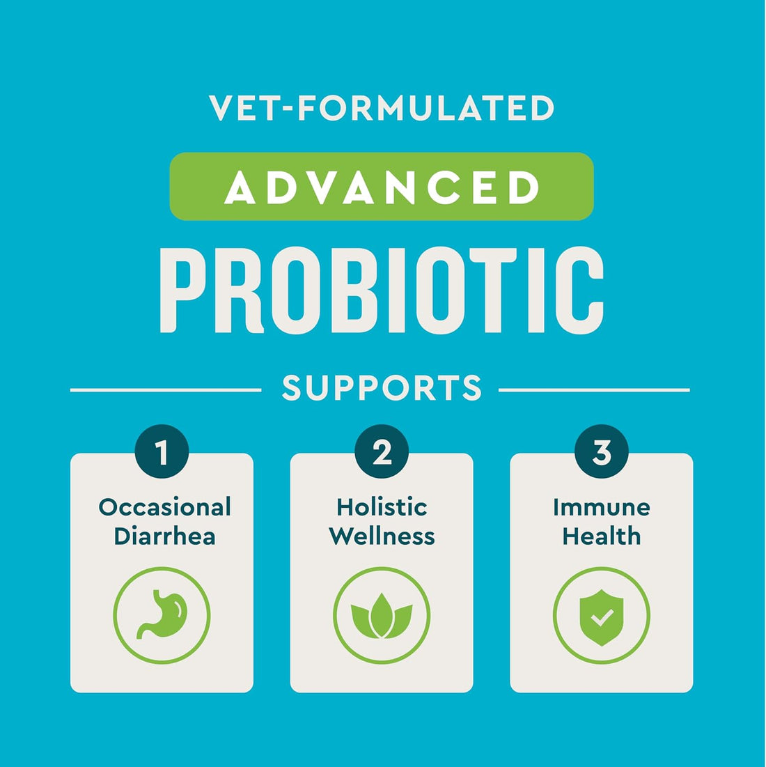 VetIQ Probiotic Supplement for Dogs, Gut & Bowel Support, 90ct