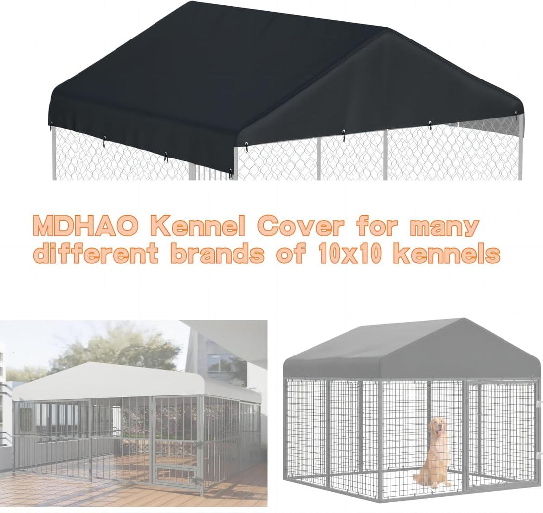 Outdoor Dog Kennel Cover 10' x 10' Replaceable Top Cover