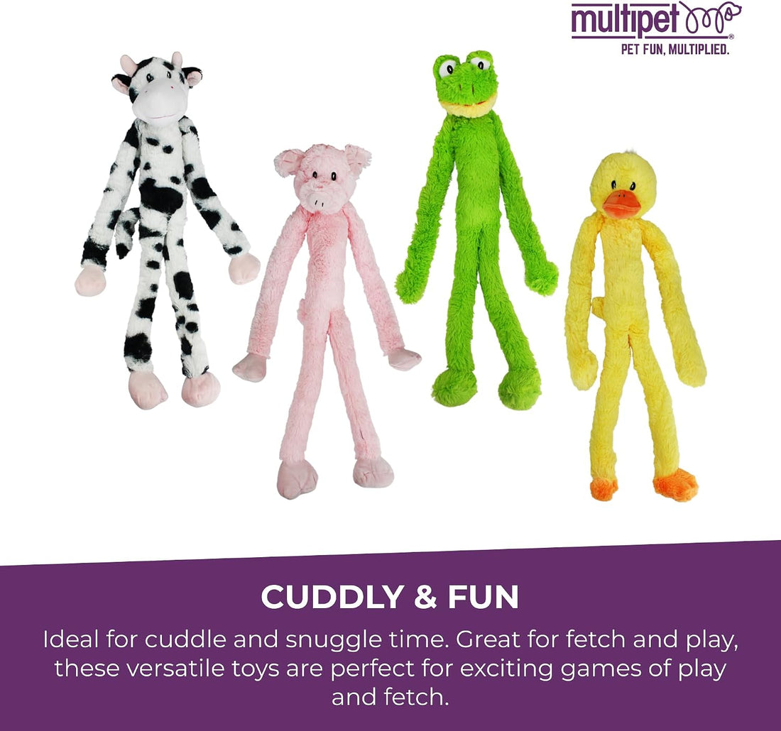 Multipet Swingin' Slevin Frog Dog Plush Toy