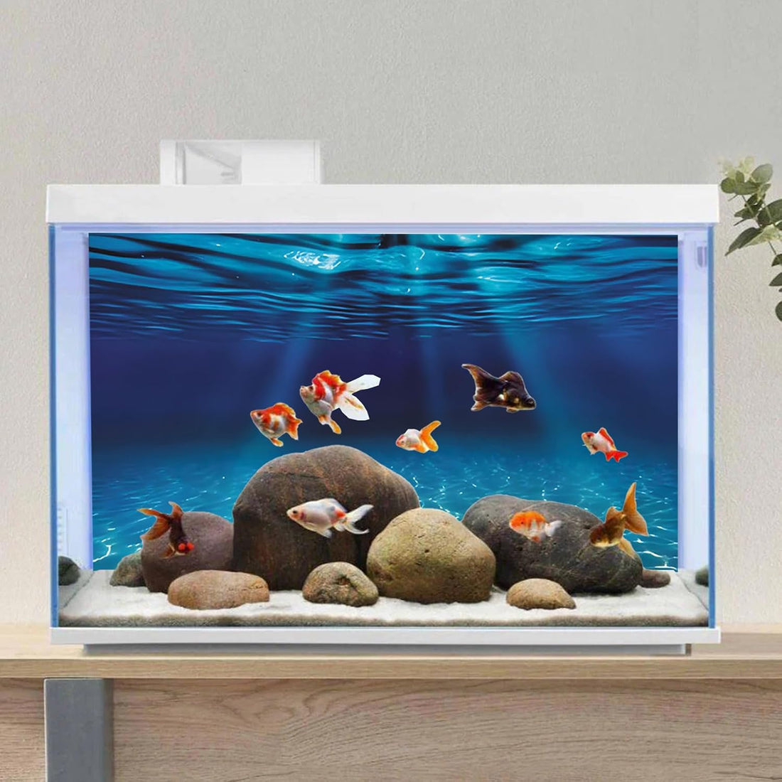 AWERT 48x24 in Undersea Aquarium Backdrop Underwater Fish Tank