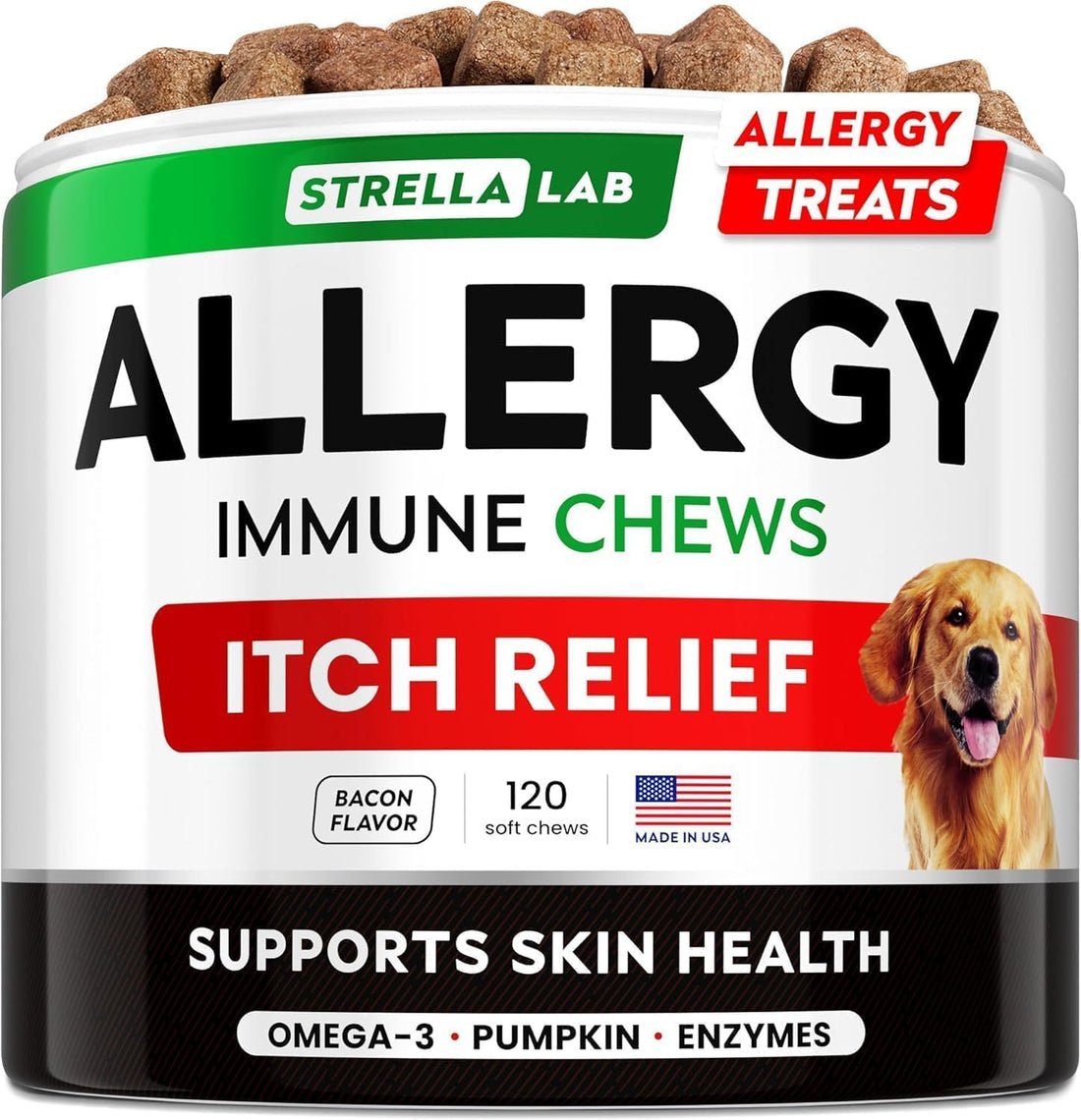 StrellaLab Dog Allergy & Itching Relief