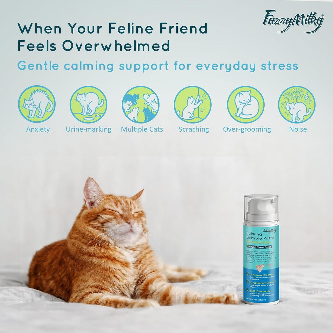 Lickable Calming Treats for Cats Dogs