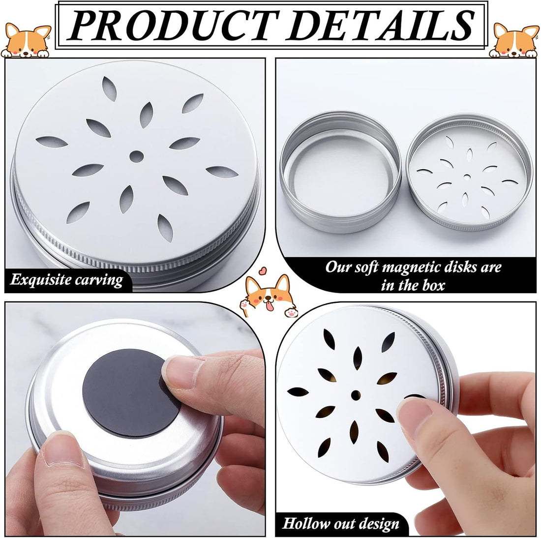 Oudain Dog Scent Work Tins, Twelve-Pack