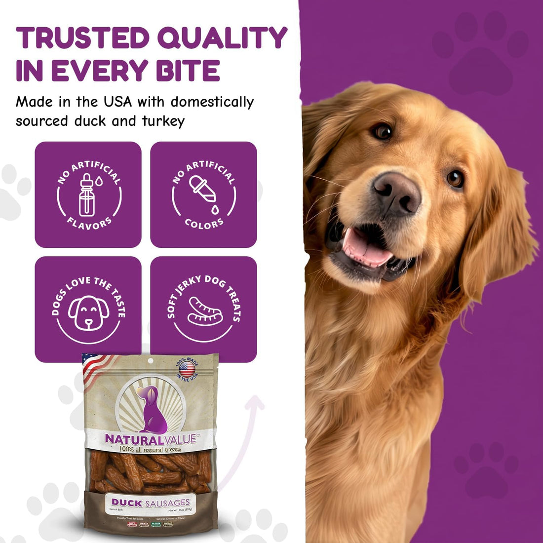 Loving Pets Natural Value Duck Sausages