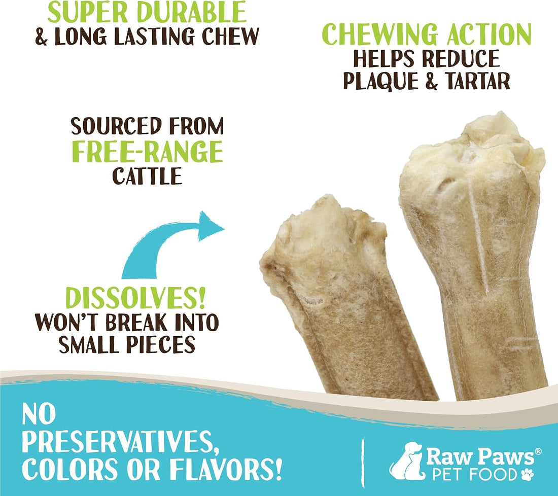 Raw Paws Compressed Rawhide Bones for Medium Dogs (10 Pack) - Chews