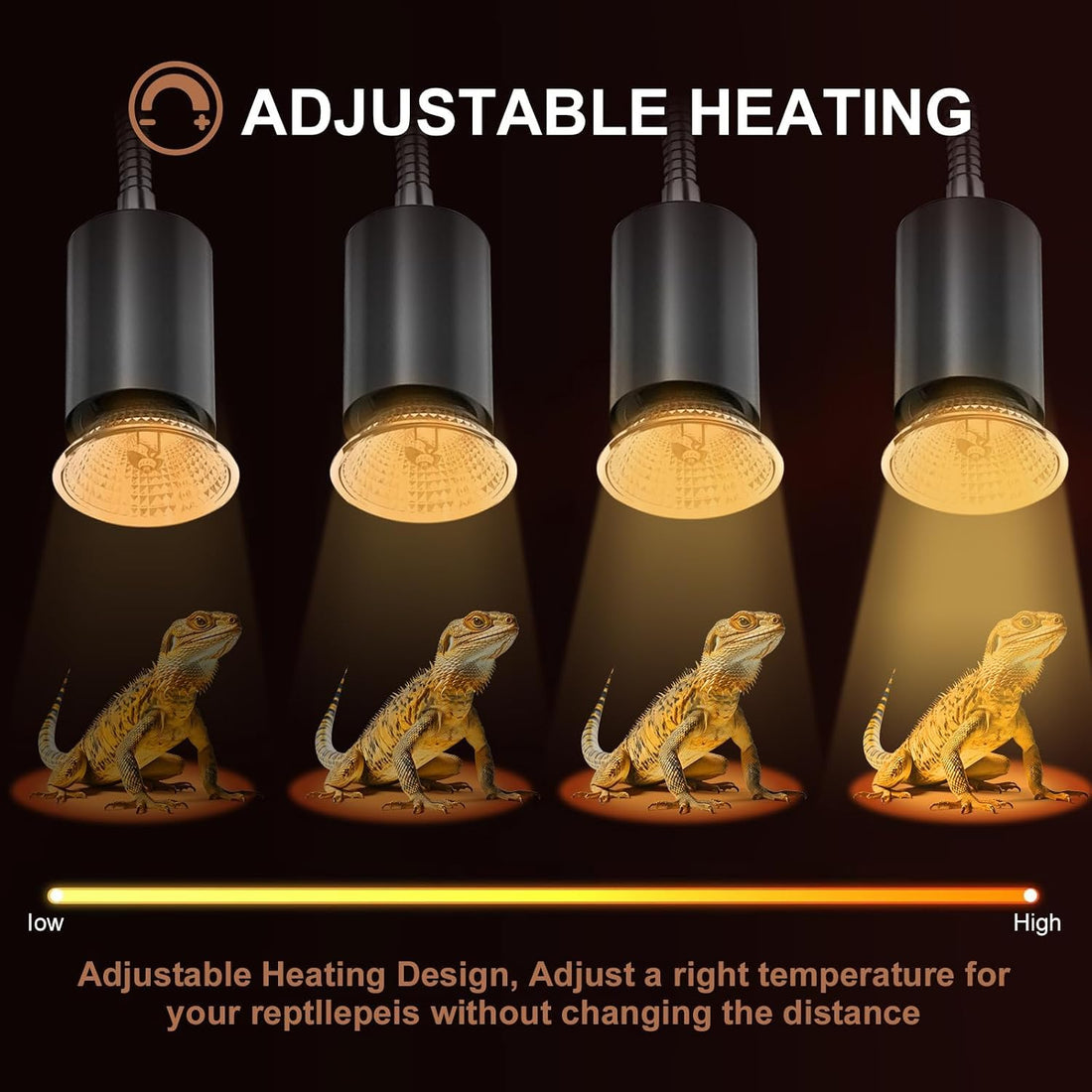 50W Uva Light Bulbs 2 Packs, Turtle Heat Lamp for Reptile