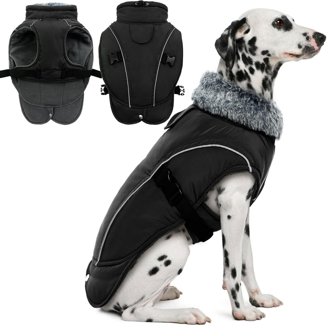 DENTRUN Warm Dog Winter Coat