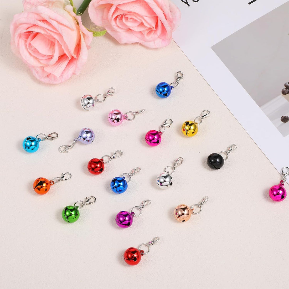 HJZHII 26Pcs Cat Collar Bell Pet Bells for Cat Dog Collar