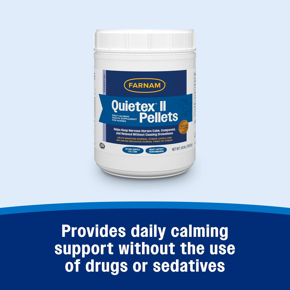 Farnam Quietex II Pellets Daily Horse Calming Supplement