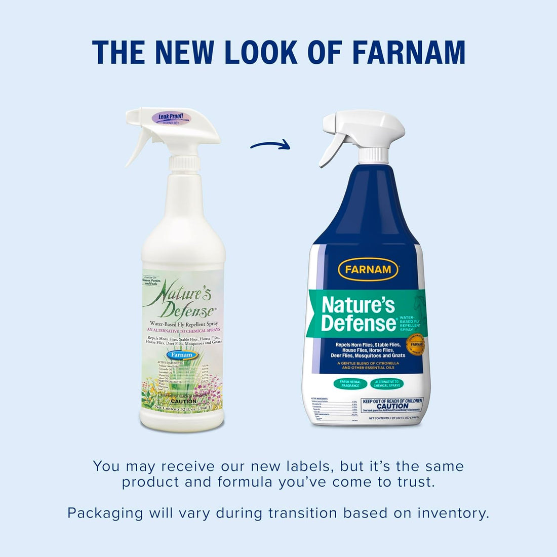 Farnam Nature’s Defense Botanical Fly Repellent Spray for Horses