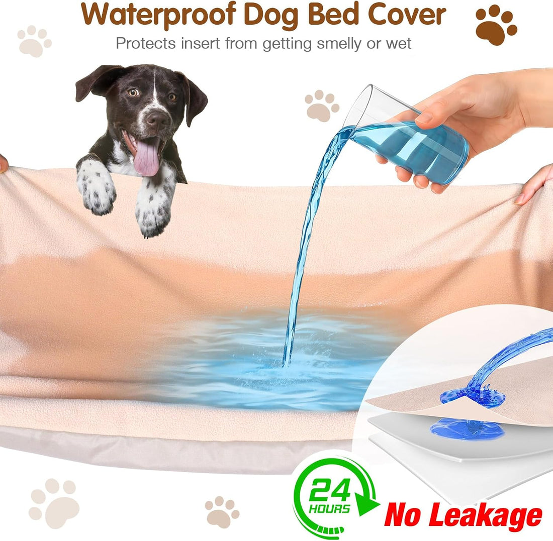 ALWZ-RDY Dog Bed Covers Replacement Washable for Round & Donut Dog