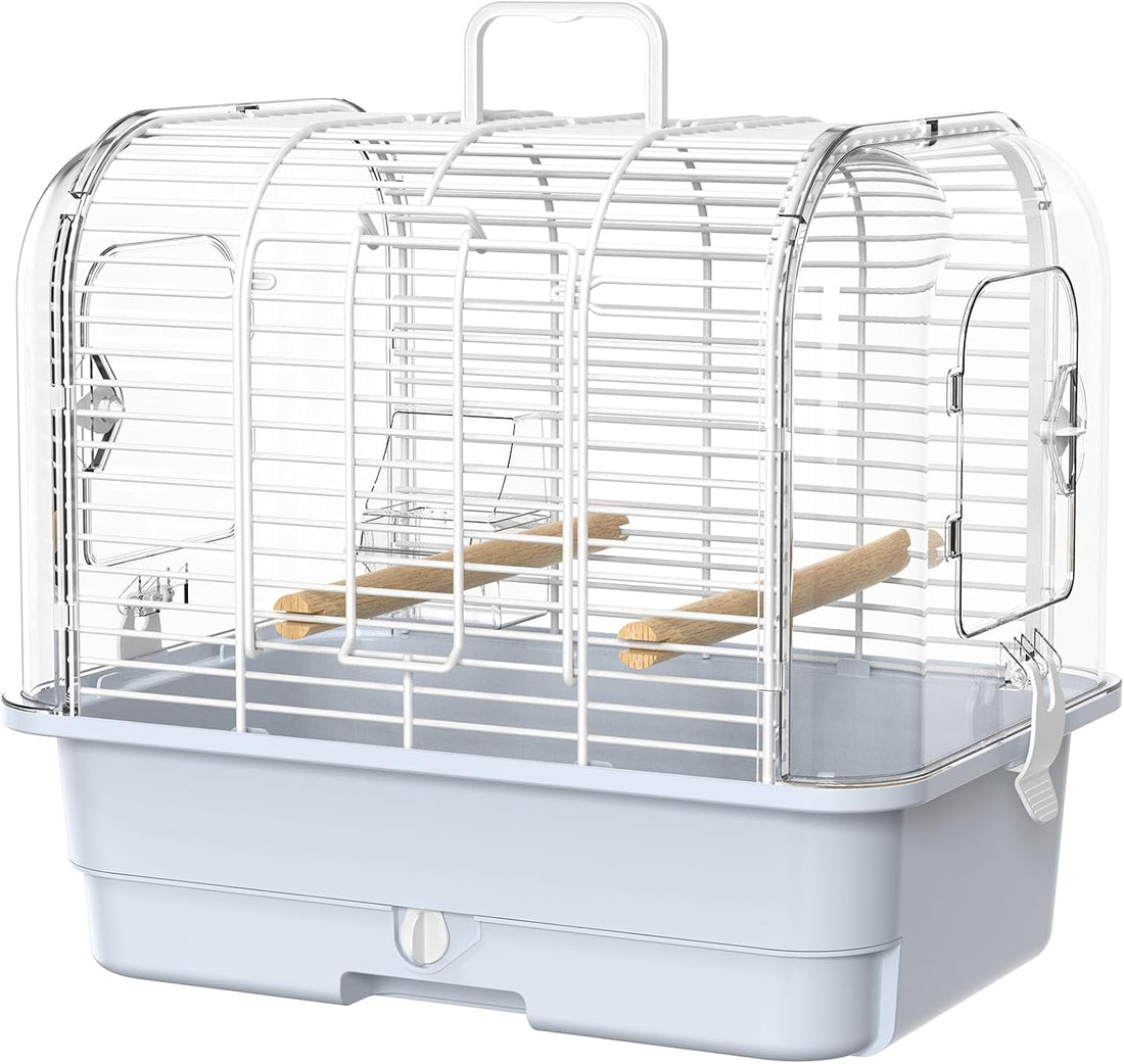 Travel Bird Carrier Cage,Parakeet Portable Cage with Feeder Cup