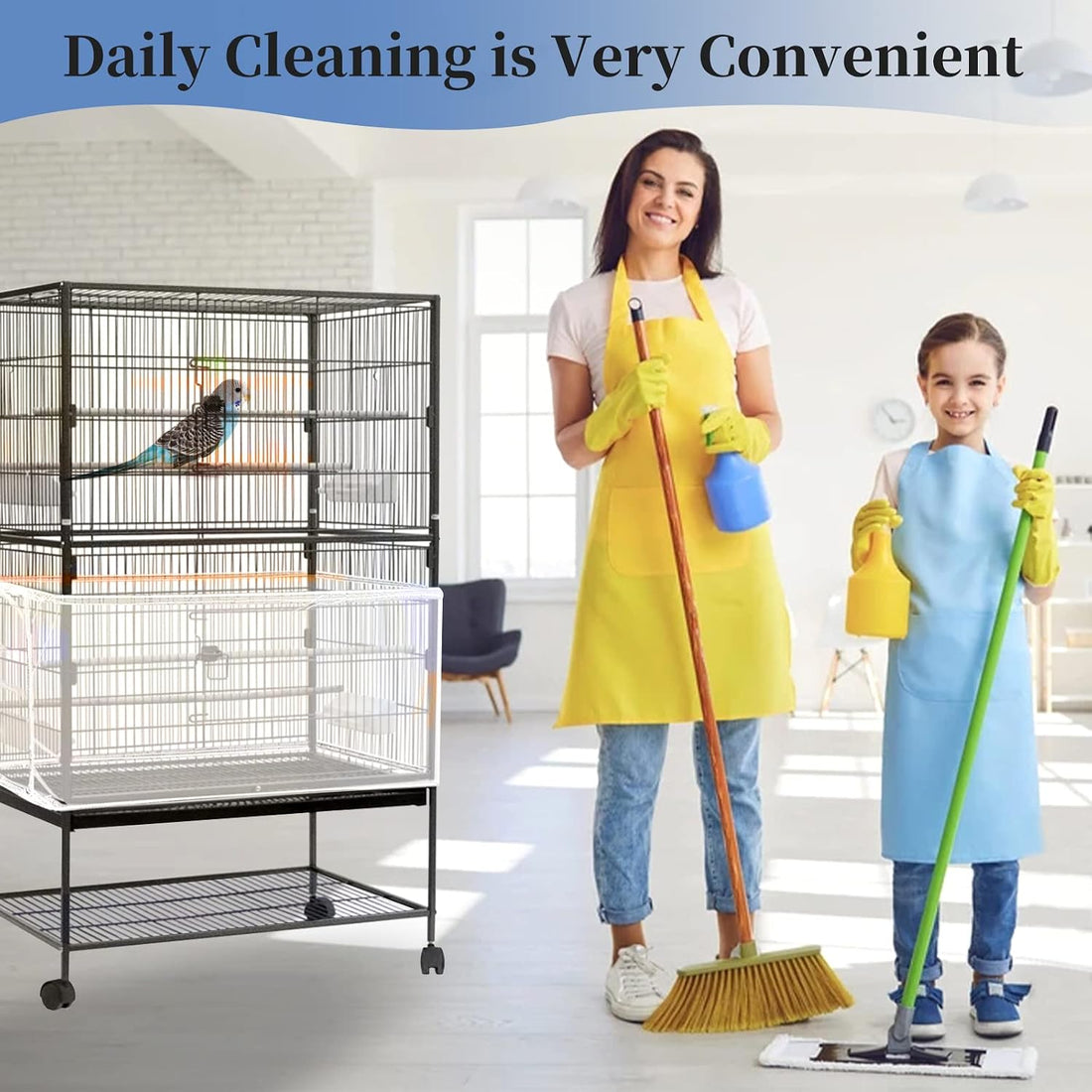 Daoeny 2Pcs Large Bird Cage Cover