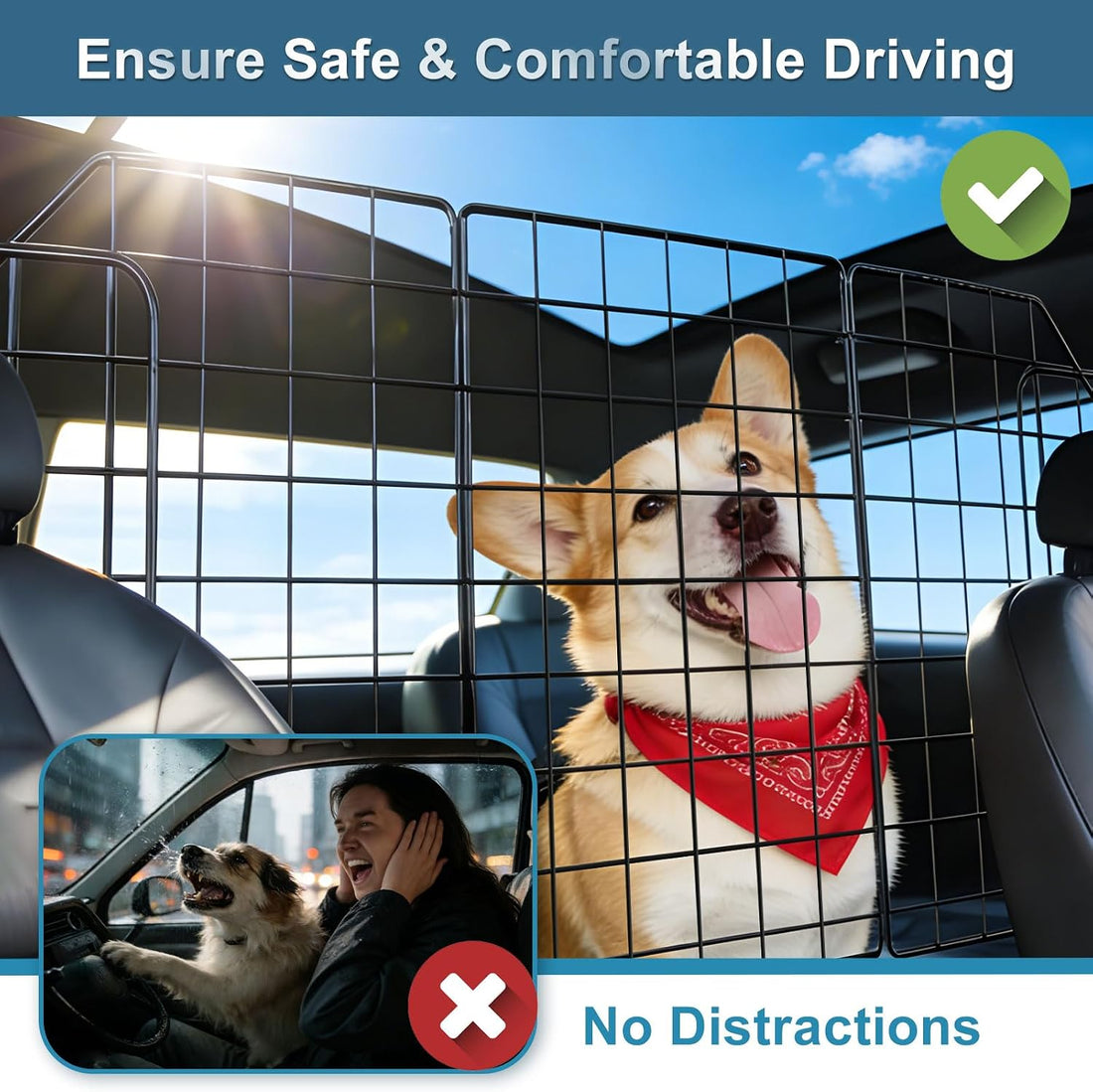 FEED GARDEN Dog Car Barrier for SUV