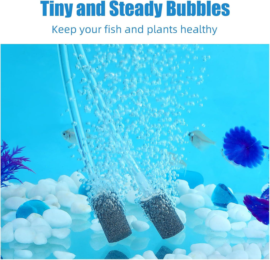 AQUANEAT Aquarium Air Stones 1 inch 12 Pack, Bubble Stone