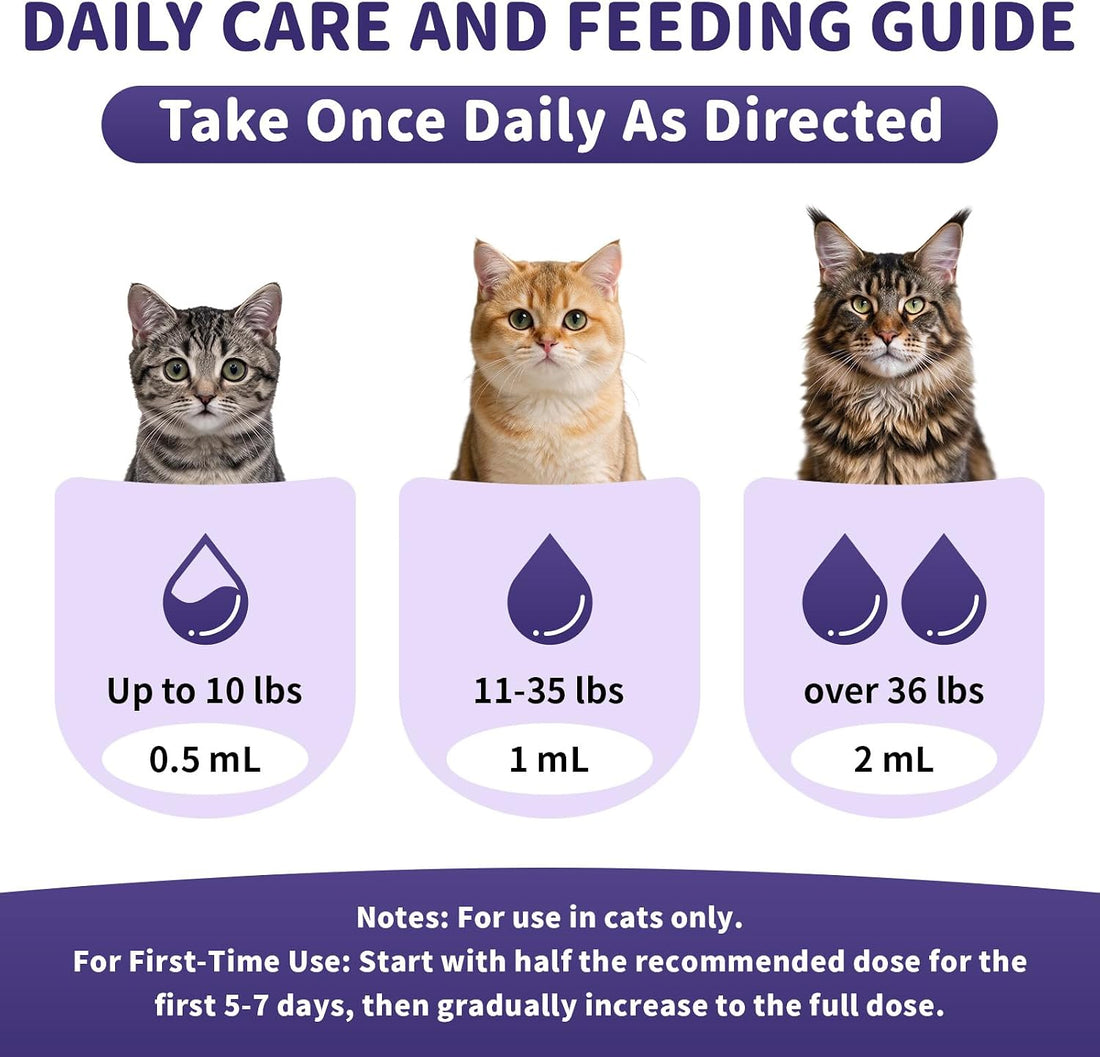 Melatonin Drops for Cats, Cat Calming for Sleep, 2 Fl oz