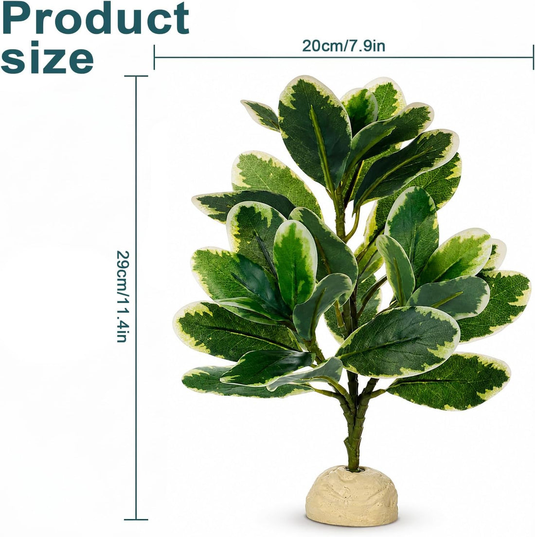 EupHHonycs Reptile Plants Artificial Leaves Reptile Tank Decorations