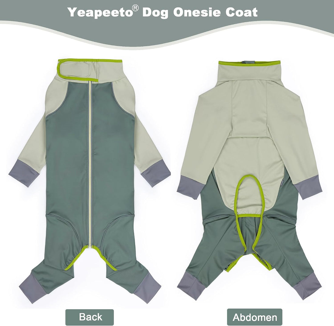 Dog Onesie Coat - Water-Repellent & Stretchable