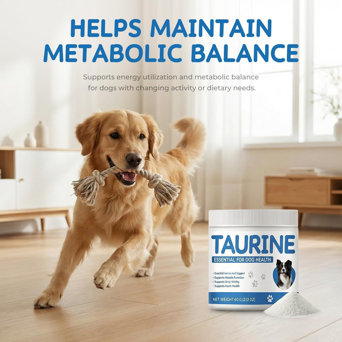 Homibabis Taurine Powder Supplement for Dogs