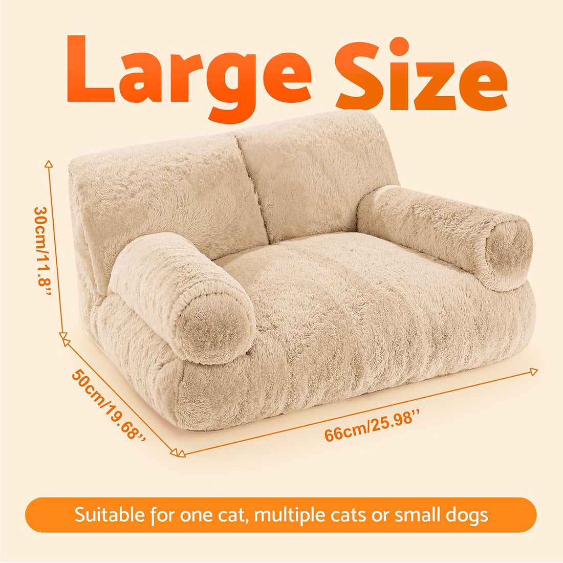 Gimars Large Cat Bed for Indoor Cats